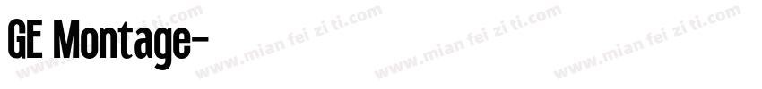 GE Montage字体转换